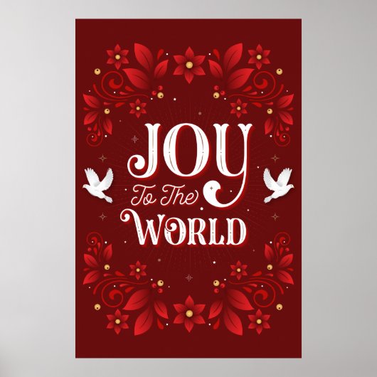 Joy to the World Christmas Poster 24x36 (Vorne)