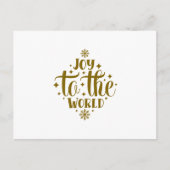 Joy to the World Christmas Postkarte (Vorderseite)