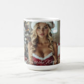 JOY TO THE WORLD - Christmas Santa Girl Kaffeetasse (Mittel)