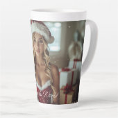 JOY TO THE WORLD - Christmas Santa Girl Milchtasse (Rechte Ecke)