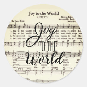Joy to the World Classic Round Sticker