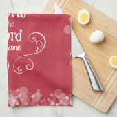 Joy to the World, der Herr ist gekommen Küchentuch (Viertel Falte)