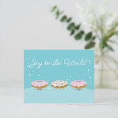 Joy to the World Donuts | Postkarte (Stehend Vorderseite)