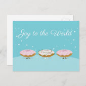 Joy to the World Donuts | Postkarte (Vorne/Hinten)