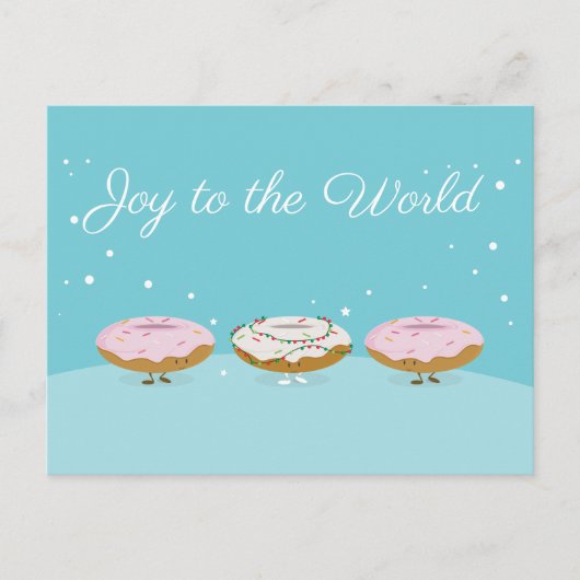 Joy to the World Donuts | Postkarte (Vorderseite)