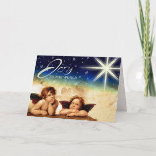 Joy to The World. Fine Art Christmas Cards Feiertagskarte