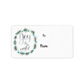 Joy to the World Gift Labels Adressaufkleber (Vorne)