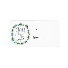 Joy to the World Gift Labels Adressaufkleber