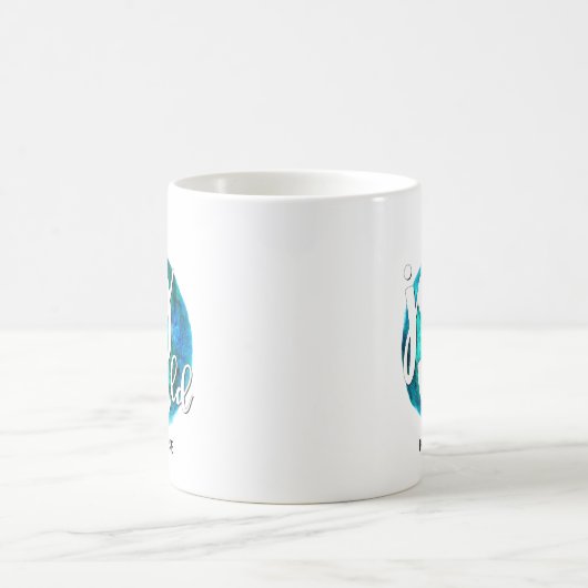 "Joy to the World" Globe, Weihnachten, Custom Kaffeetasse (Mittel)