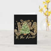 Joy To The World Jesus Christian Christmas Xmas Tr Karte (Gelbe Blume)