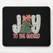 Joy To The World Jesus Christian Christmas Xmas Tr Mousepad (Vorne)