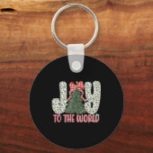 Joy To The World Jesus Christian Christmas Xmas Tr Schlüsselanhänger (Vorderseite)