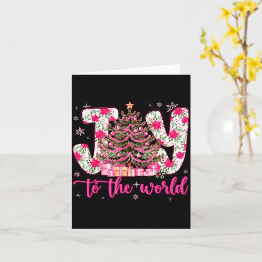 Joy To The World Jesus Christian Holiday Xmas Chri Karte (Gelbe Blume)