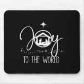 Joy To The World Jesus Christian Nativity Scence C Mousepad (Vorne)