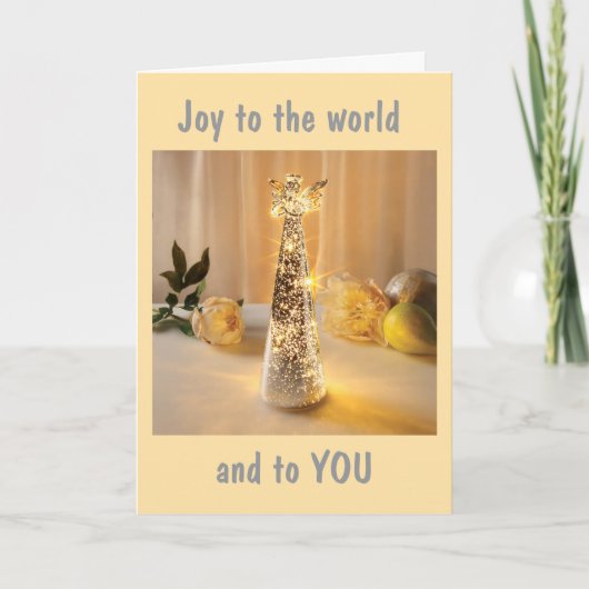 **JOY TO THE WORLD/JOY TO YOU*** FEIERTAGSKARTE (Vorderseite)
