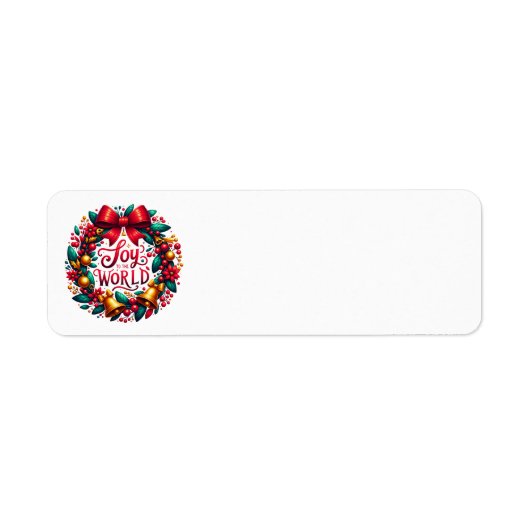 Joy to the World KREath Address Labels (Vorne)