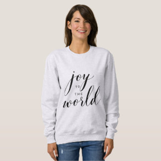 Joy to the World Minimal Christmas Schrift Hoodie