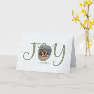 JOY to the World Nativity Karte