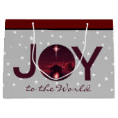 Joy to the World Nativity Large Gift Bag Große Geschenktüte (Vorderseite)
