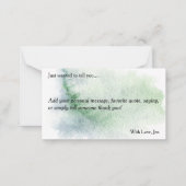 Joy to the World Nativity Note Card Mitteilungskarte (Rückseite)