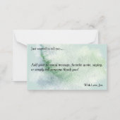 Joy to the World Nativity Note Card Mitteilungskarte (Rückseite)