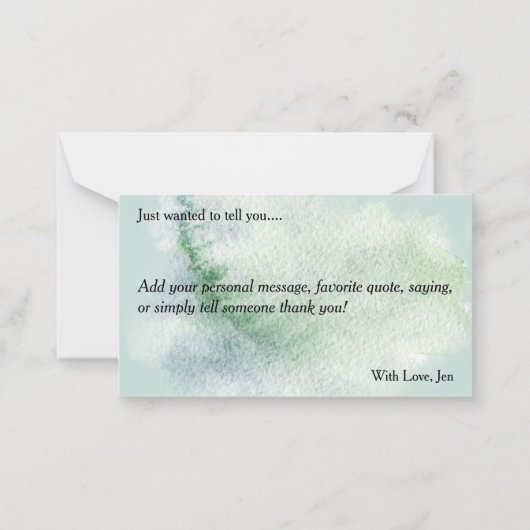 Joy to the World Nativity Note Card Mitteilungskarte (Rückseite)