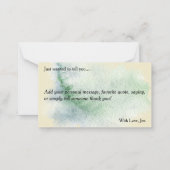 Joy to the World Nativity Note Card Mitteilungskarte (Rückseite)