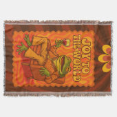 Joy to the World Psychedelic Frog with Wine Decke (Vorderseite)