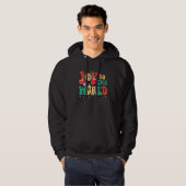 Joy To The World Reindeer Disco Ball Christmas Hol Hoodie (Vorne ganz)