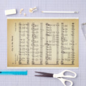 Joy To The World Sheet Music DW3F Decoupage Seidenpapier (Handwerk)