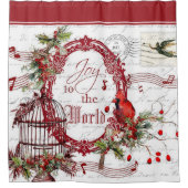 Joy to the World Shower Curtain Duschvorhang (Vorderseite)