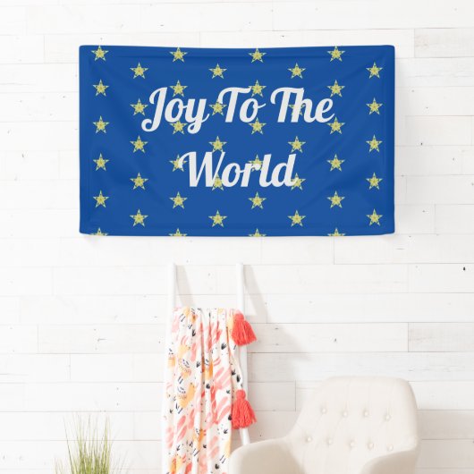Joy to the World Stars Banner (Insitu)