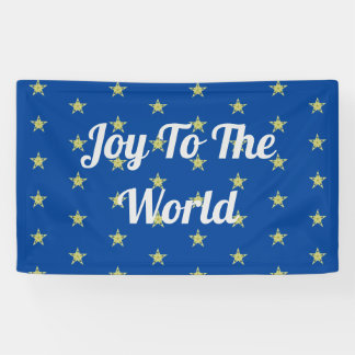 Joy to the World Stars Banner