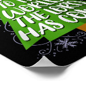 Joy To The World The Lord Has Come Christian Chris Poster (Ecke)