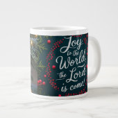 Joy to the World The Lord Is Come – Christian Chri Jumbo-Tasse (Vorderseite Rechts)