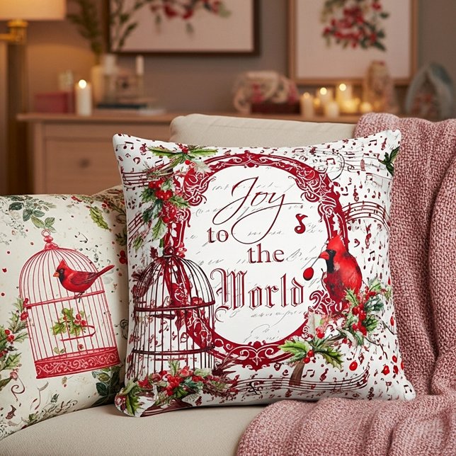 Joy to the world throw pillow kissen (Von Creator hochgeladen)