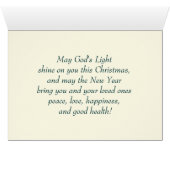 Joy to The World. Weihnachtsgrußkarten (Innenansicht Horizontal (Unten))