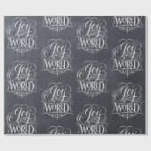 Joy To the World - Weihnachtskhalk Geschenkpapier (Flach)
