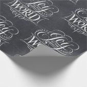 Joy To the World - Weihnachtskhalk Geschenkpapier (Ecke)