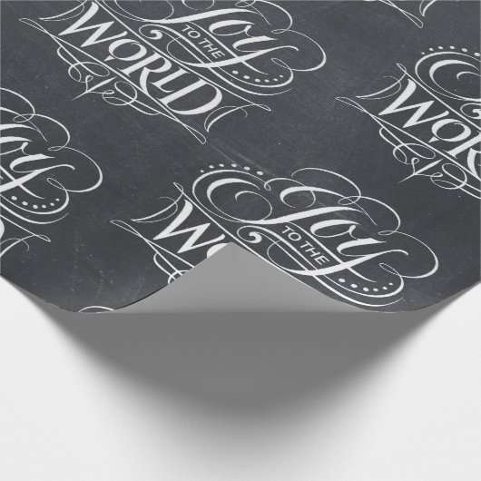 Joy To the World - Weihnachtskhalk Geschenkpapier (Ecke)