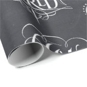 Joy To the World - Weihnachtskhalk Geschenkpapier (Rolleneckpunkt)