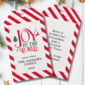 "Joy to world" Stripes-Deer Tree Star Geschenkanhänger