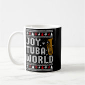 Joy Tuba World Funny Music Lover Ugly Christmas Sw Kaffeetasse (Links)