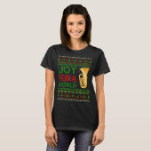 Joy Tuba World Music Lover Xmas Geschenk Ugly Tuba T-Shirt (Vorne ganz)