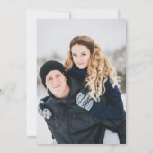 Joy Typografie Blue Buffalo Kariert Foto Holiday Einladung (Rückseite)