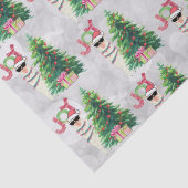 Joy Typografie | Christmas Llama Pattern Seidenpapier (Detail)