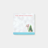 Joy Typografie | Christmas Llama Post-it Klebezettel (Vorderseite)