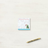 Joy Typografie | Christmas Llama Post-it Klebezettel (Auf Schreibtisch)