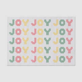 Joy Typografy Christmas Sweater Seidenpapier
