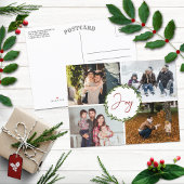 Joy Typografy Script Wreath 4 Foto Weihnachten